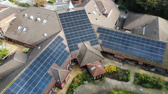 solar panels installed at bolton hospice
