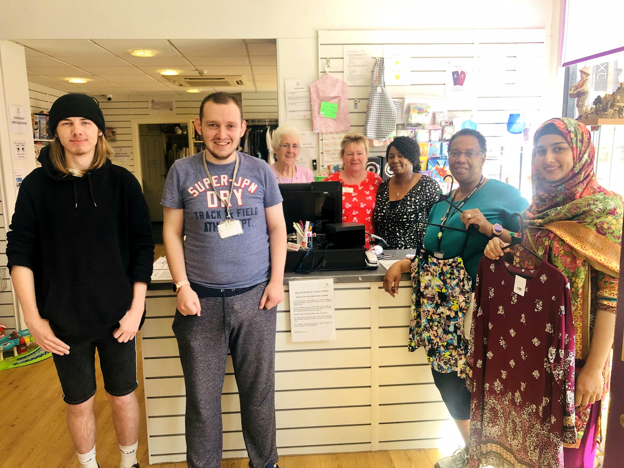 Volunteers at Town Centre shop