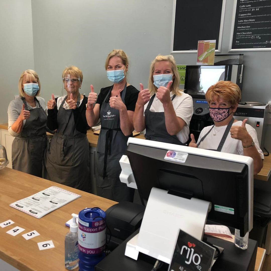 The Old Bank Cafe team ready to welcome customers