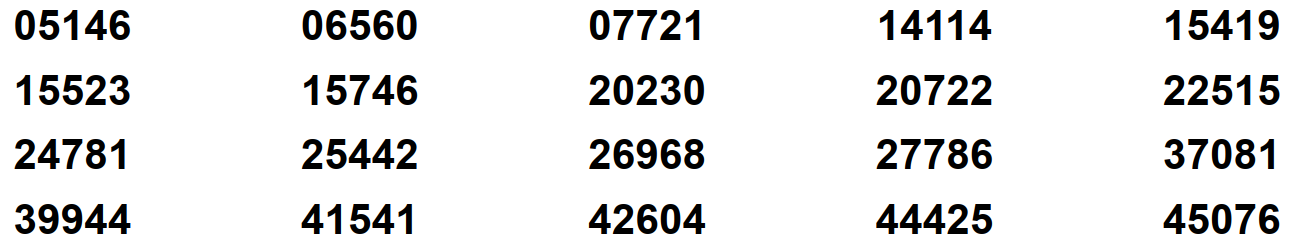 29th May 2026 £10 winners