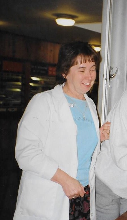 pauline wearing nursing uniform