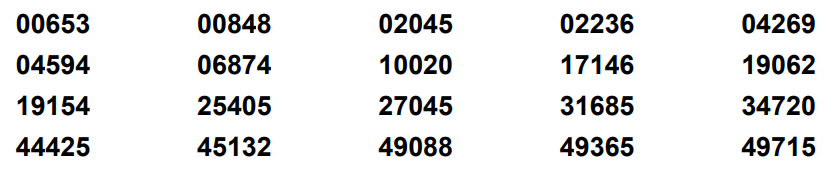 10 winners 31 October