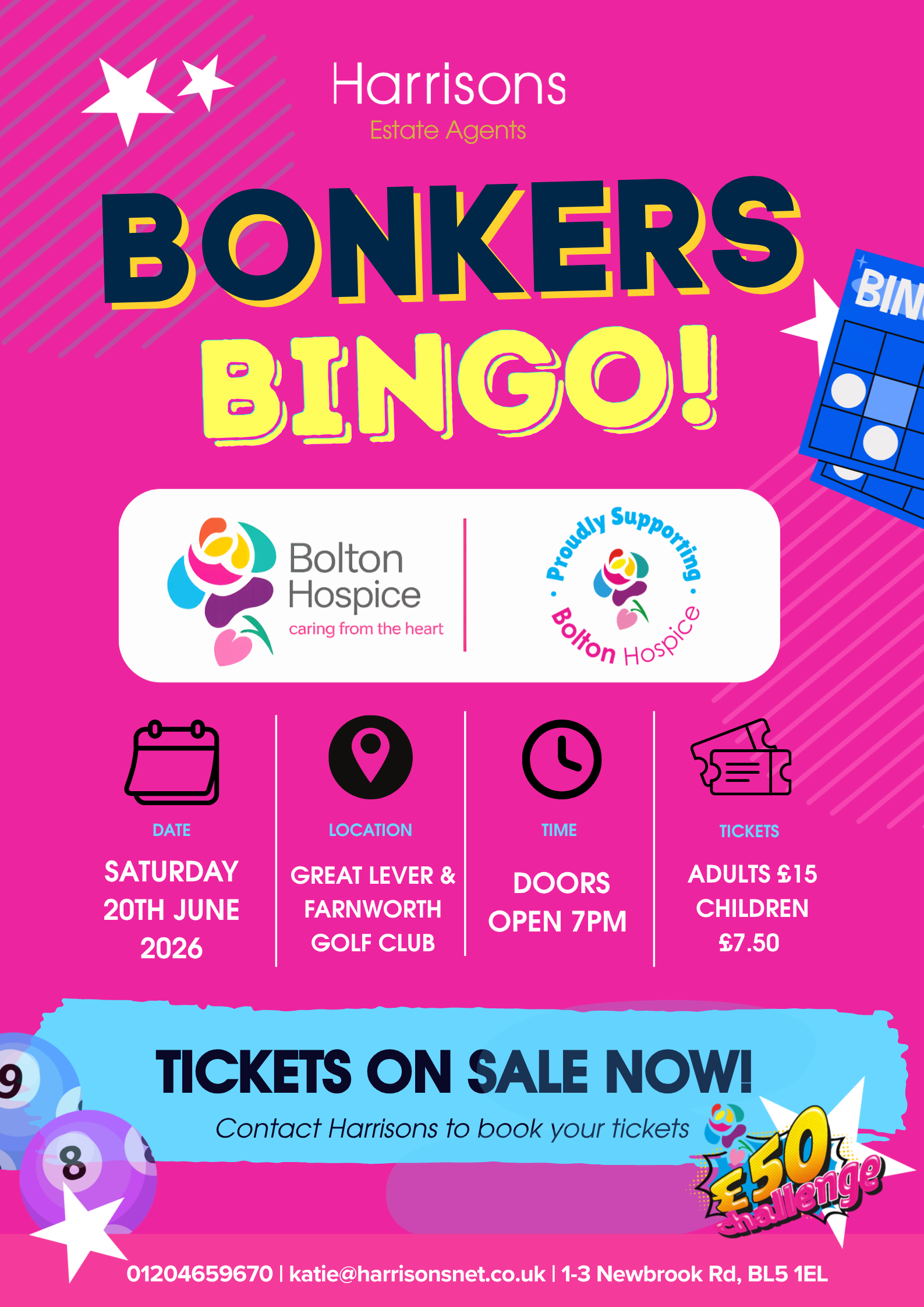 Harrisons Bonkers bingo
