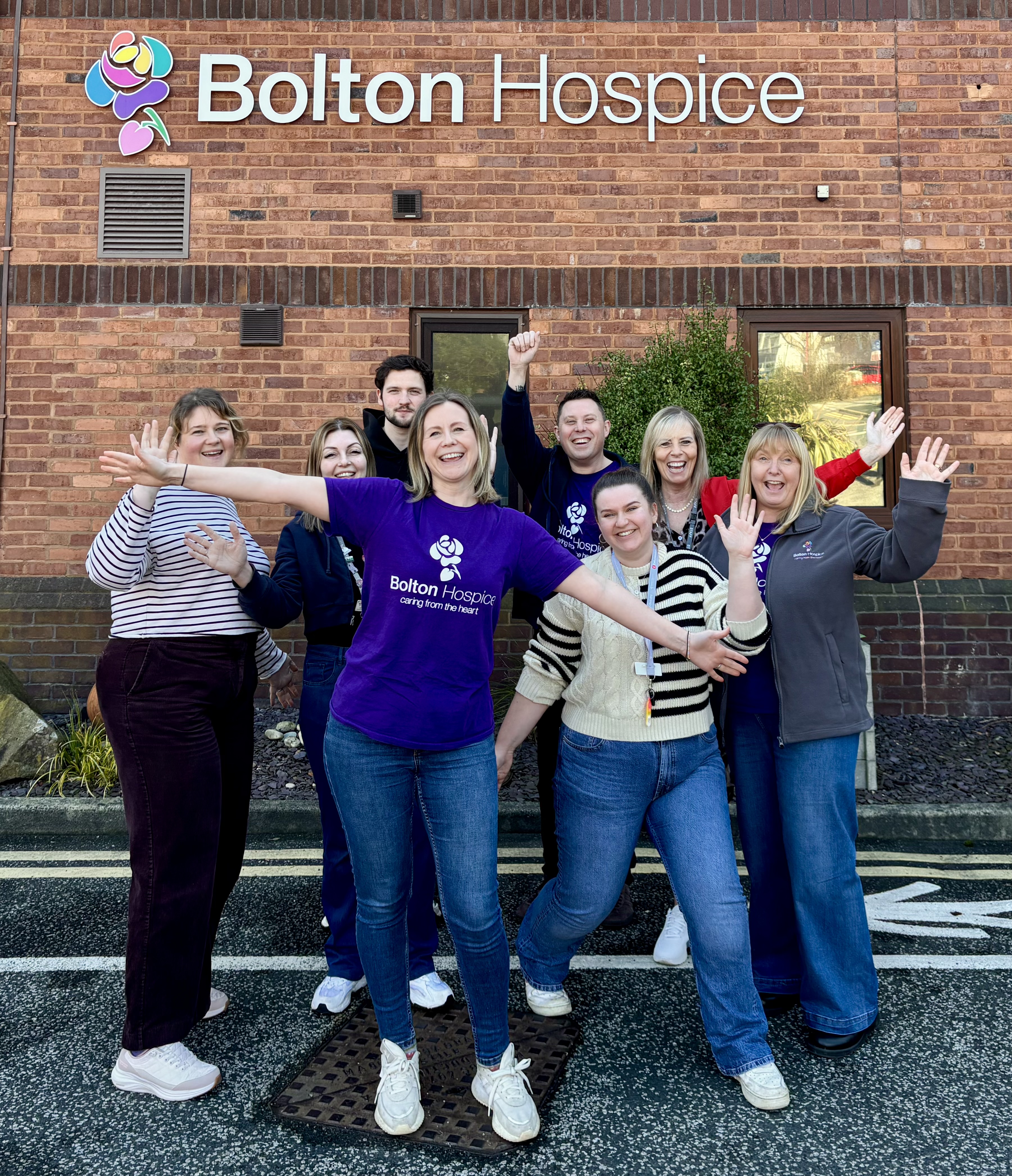 Fundraising team at Bolton Hospice celebrate Making Every Moment Count total