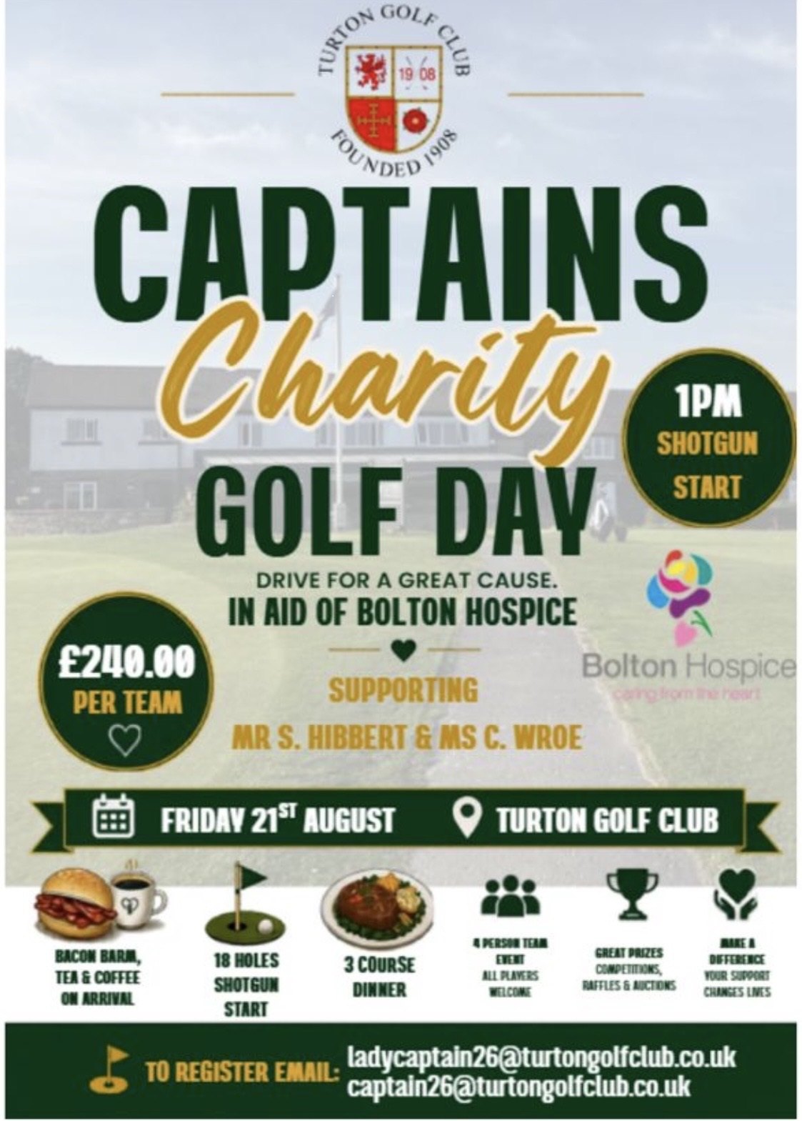 Turton Captains Charity Golf Day