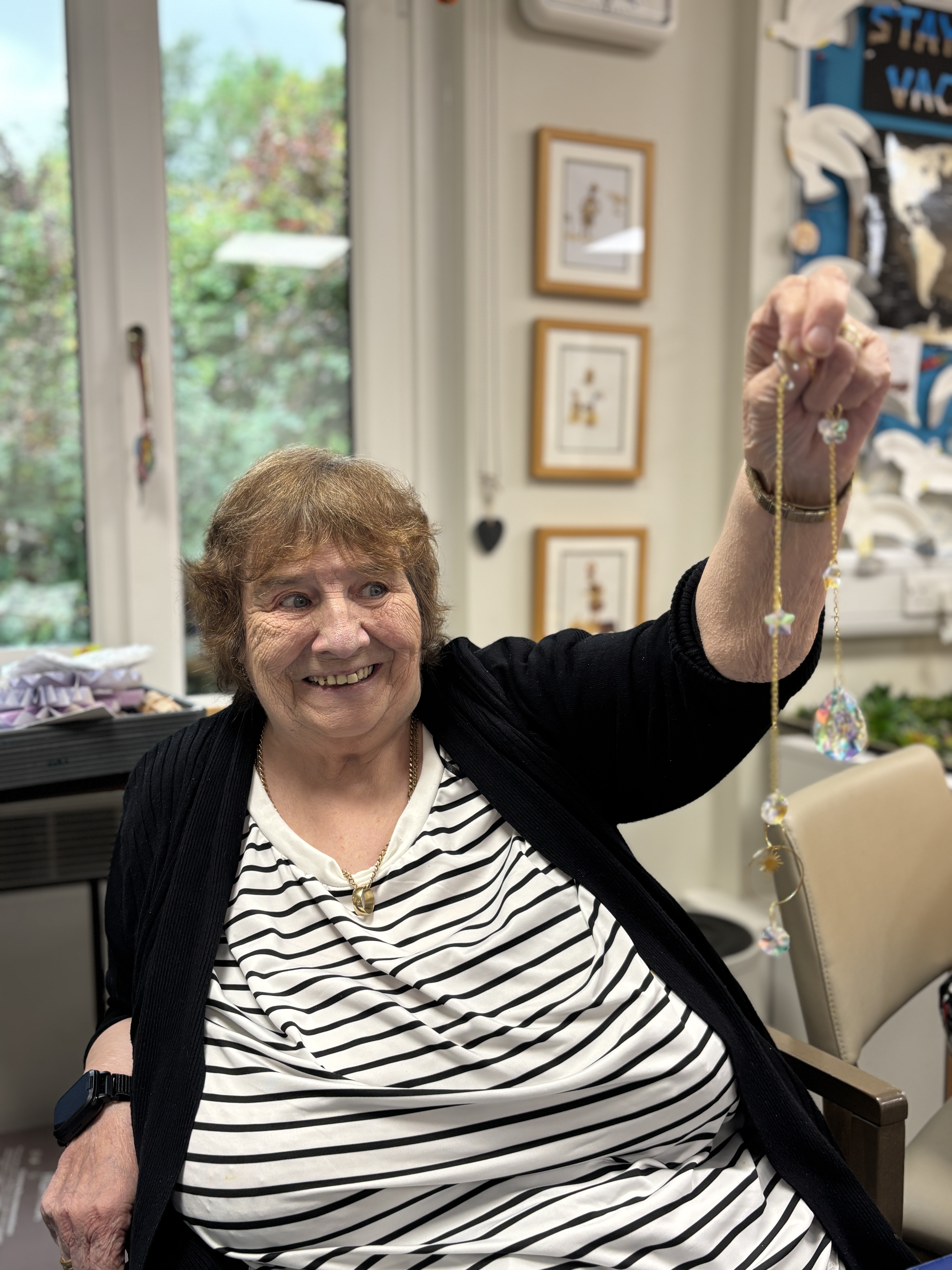 Mel in Bolton Hospice Creative Therapy