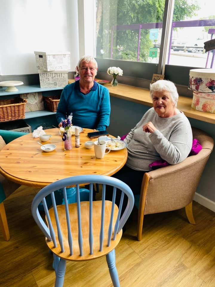 Visitors at The Old Bank Café