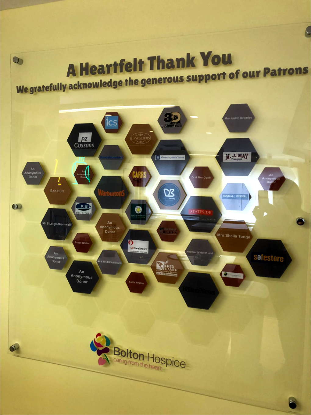 Patron wall