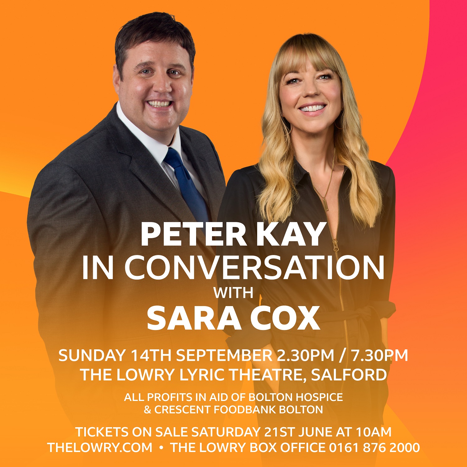 Peter Kay event in support of Bolton Hospice