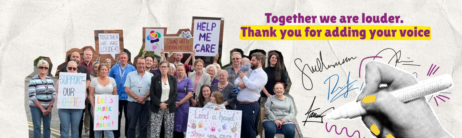 Stand with bolton hospice