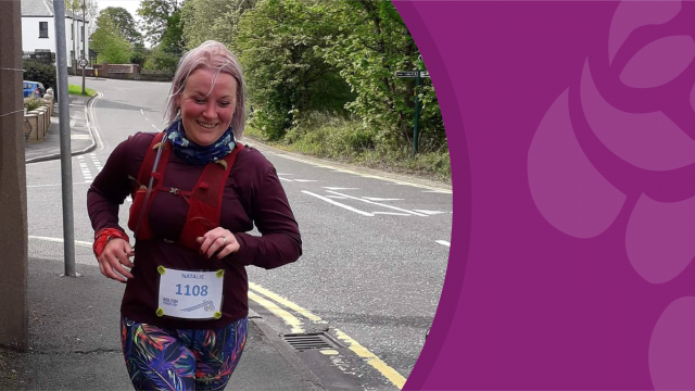 Natalie Hitchen runs on pavement in local area for virtual Bolton Marathon