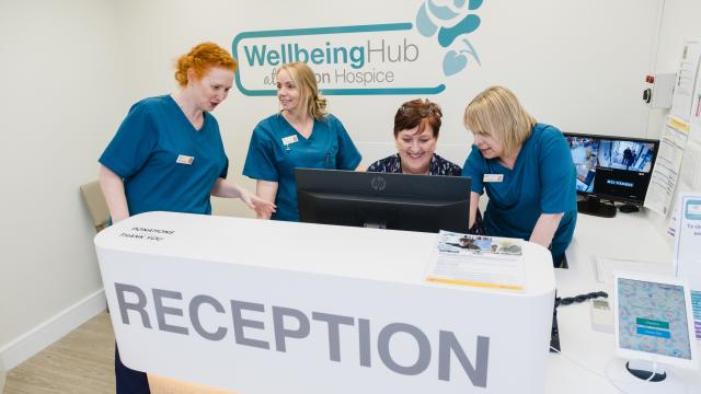 staff at the wellbeing hub