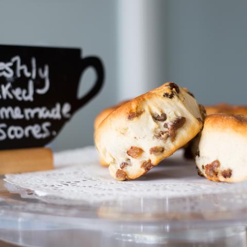 Freshly baked scones